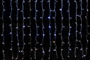 Гирлянда электрическая Новогодняя сказка 200 LED Портьера цветного свечения, белый провод 2*0,5 м 971038