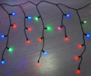Гирлянда электрическая Новогодняя сказка Свечи 51 LED Портьера цветного свечения, черный провод2,5 м, мигающий свет 9710352