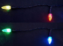 Гирлянда электрическая Новогодняя сказка Свечи 51 LED Портьера цветного свечения, черный провод2,5 м, мигающий свет 9710354