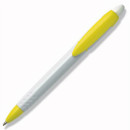 Шариковая ручка автоматическая Universal MAMBO Bianca 30612/БЖ желтый клип