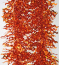 Мишура одноцветная голограмма, оранжевая, блестящая, 100 мм, длина 2 м