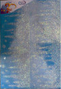 Наклейка панно СОСУЛЬКИ, прозрачная, с блестящей крошкой, 49х69 см, ПВХ