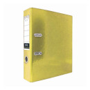Папка-регистратор из ламинированного картона, 80 мм, А4, желтая