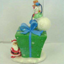 Сувенир Winter Wings Снеговик и Дед Мороз с подарком 4х2х6 см N161006