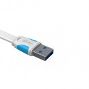 Кабель USB 3.0 A(m)-microUSB B 2.0м Vention VAS-A12-W200 плоский белый3