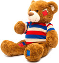 Мягкая игрушка медведь Fluffy Family Мишка Топтыжка в кофте 70 см коричневый плюш  6811752
