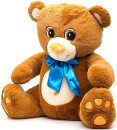 Мягкая игрушка медведь Fluffy Family Мишка Тоша 70 см коричневый плюш  681178