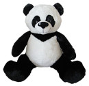 Мягкая игрушка медведь Fluffy Family Панда 70 см белый черный плюш