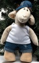 Мягкая игрушка овечка Fluffy Family Овечки челОвечки Диджей 30 см бежевый текстиль  6810312