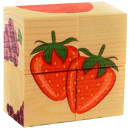 Кубики Русские деревянные игрушки "Фрукты" 4 шт Д479а