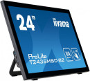 Монитор 24" iiYama T2435MSC-B2 черный VA 1920x1080 215 cd/m^2 6 ms DVI HDMI DisplayPort Аудио USB2