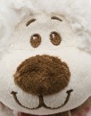 Мягкая игрушка медведь Fluffy Family Мишка Митя с шарфом 24 см белый искусственный мех 69275568114133
