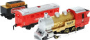 Железная дорога Голубая Стрела локомотив, тендер, вагон, свет, дым с 3-х лет 20922
