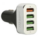 Автомобильное зарядное устройство Mango Device Quick Charge 2.0 4 x USB серебристый MD-CC-102S
