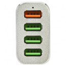 Автомобильное зарядное устройство Mango Device Quick Charge 2.0 4 x USB серебристый MD-CC-102S2