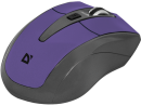 Мышь беспроводная DEFENDER Accura MM-965 фиолетовый USB 529692