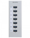 Концентратор USB 3.0 Orico A3H7-SV 7 x USB 3.0 серебристый3