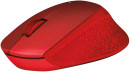 Мышь беспроводная Logitech M330 Silent Plus красный USB 910-0049112