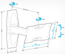 Кронштейн Holder LCDS-5063 белый для ЖК ТВ 19-32" настенный от стены 265мм  наклон +15°/-25° поворот 90° до 30кг2