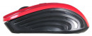 Мышь беспроводная Oklick 545MW чёрный красный USB + радиоканал3