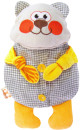 Мягкая игрушка-грелка медведь МЯКИШИ Доктор Мякиш-Мишутка 31 см серый желтый текстиль 178