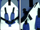 Санки-коляска Санки Снегокаты RT Скользяшки, Мозаика до 45 кг металл пластик ткань серый голубой белый 0938-Р143