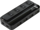 Концентратор USB 2.0 Jet.A JA-UH15 4 x USB 2.0 черный