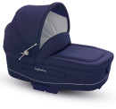 Коляска для новорожденного Inglesina Vittoria на шасси Comfort Chrome/Blue (AB10E1MAR + AE10G1000)3