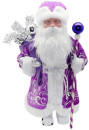 Кукла Новогодняя сказка Дед Мороз  43 см под елку, фиолетовый 972434