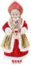 Кукла Новогодняя сказка Снегурочка 43 см 1 шт красный пластик, текстиль 972399