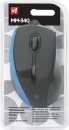 Мышь проводная DEFENDER MM-340 чёрный синий USB3