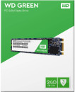 Твердотельный накопитель SSD M.2 240Gb Western Digital GREEN Read 540Mb/s Write 465Mb/s SATAIII WDS240G1G0B3