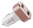 Автомобильное зарядное устройство LAB.C LABC-583-RG 2.4А 2 х USB розовый2