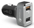 Автомобильное зарядное устройство LAB.C USB Car Charger 2.4А USB серый LABC-583-GR