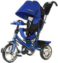 Велосипед трехколёсный Moby Kids Comfort 12*/10* синий 64947