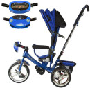 Велосипед трехколёсный Moby Kids Comfort 12*/10* синий 649472