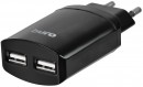 Сетевое зарядное устройство BURO MC001 Smart 3.4A 2 х USB черный
