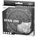 Вентилятор Deepcool XFAN 200RD 200x200x32 3pin 26.3dB 700rpm 300g красный LED5