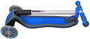 Самокат трехколёсный Globber ELITE FL My Free Fold up со светящейся платформой DARK BLUE 5"/3" синий 449-1007