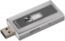 Картридер внешний Hama MoveData USB 2.0/Lightning серебристый 001241532