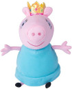 Мягкая игрушка свинка Peppa Pig Мама Свинка королева 30 см розовый голубой текстиль плюш 31153