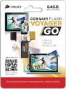 Флешка USB 128Gb Corsair Voyager GO CMFVG-128GB черный5