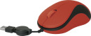 Мышь проводная Defender MS-960 красный USB 52961