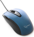 Мышь проводная Gembird MOP-405-B синий чёрный USB2
