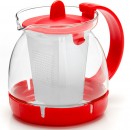 Чайник заварочный Mayer&Boch 26175-1-MB красный 0.8 л металл/стекло