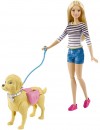 Игровой набор Barbie (Mattel) "Barbie" - Прогулка с питомцем 29 см
