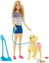 Игровой набор Barbie (Mattel) "Barbie" - Прогулка с питомцем 29 см3