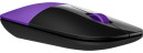 Мышь беспроводная HP Z3700 фиолетовый чёрный USB + радиоканал X7Q45AA4