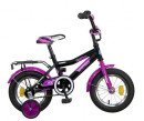 Велосипед двухколёсный Novatrack Cosmic 12" черно-фиолетовый