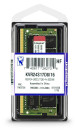 Оперативная память для ноутбука 16Gb (1x16Gb) PC4-19200 2400MHz DDR4 SO-DIMM CL17 Kingston KVR24S17D8/163